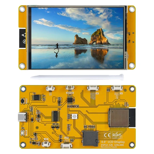 Alt view image 6 of 7 - 4.0 Inch ESP32 Display Resistive Touchscreen with Acrylic Case, ILI9341 Driver 2