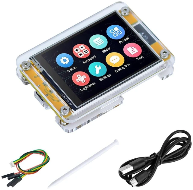 Main image of 2.8 Inch ESP32 Display Resistive Touchscreen with Acrylic Case, ILI9341 Driver 2