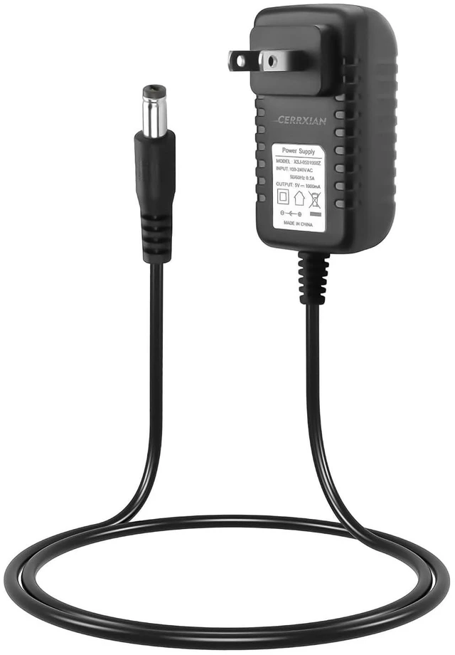 Main image of 5V 1A 5W Power Supply Adapter AC100-240V to DC 5 Volt 1Amp Power Cord Replacemen