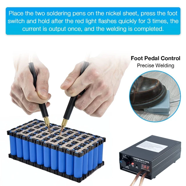 Alt view image 2 of 7 - 8000W Handheld Battery Spot Welder, Portable DIY Welding Machine, High-Power Spo