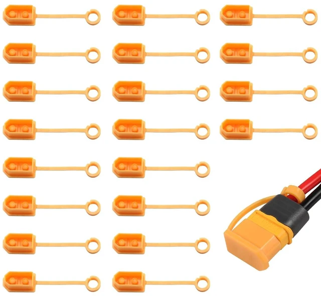 Main image of 20PCS XT60 Plug Protector Cover Caps XT60 Plug Connector Dust Lost Protector She