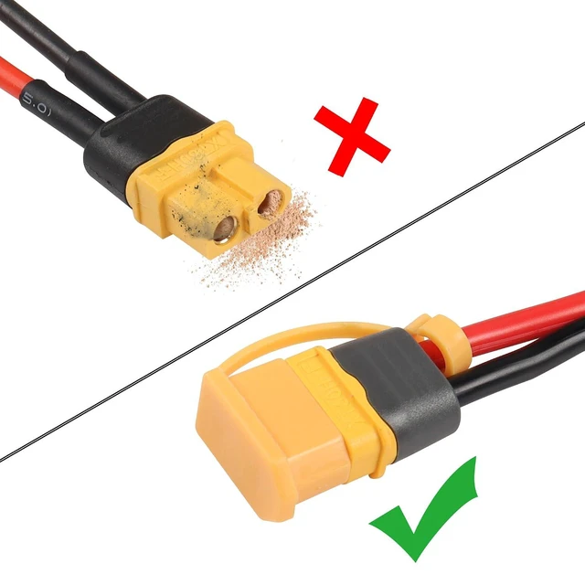 Alt view image 2 of 7 - 20PCS XT60 Plug Protector Cover Caps XT60 Plug Connector Dust Lost Protector She