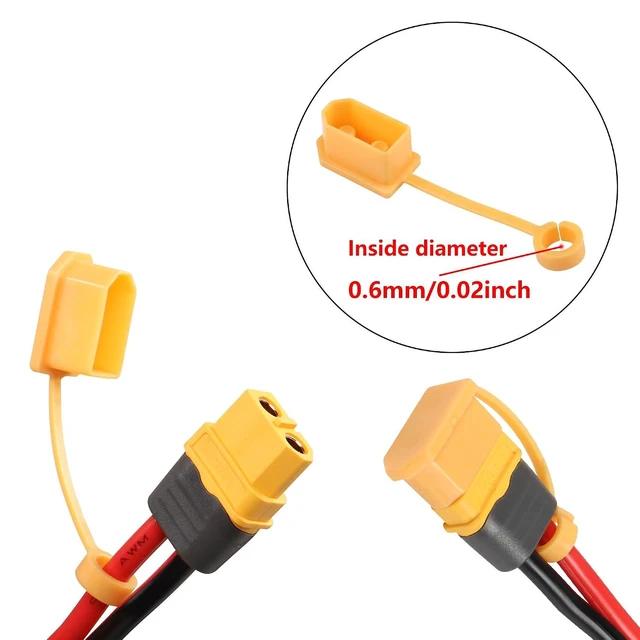 Alt view image 3 of 7 - 20PCS XT60 Plug Protector Cover Caps XT60 Plug Connector Dust Lost Protector She