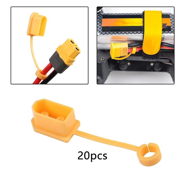 Alt view image 6 of 7 - 20PCS XT60 Plug Protector Cover Caps XT60 Plug Connector Dust Lost Protector She