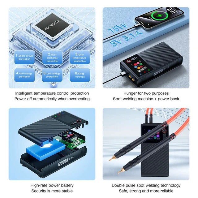 Alt view image 7 of 7 - Battery Spot Welder Portable Handheld Spot Welding Machine