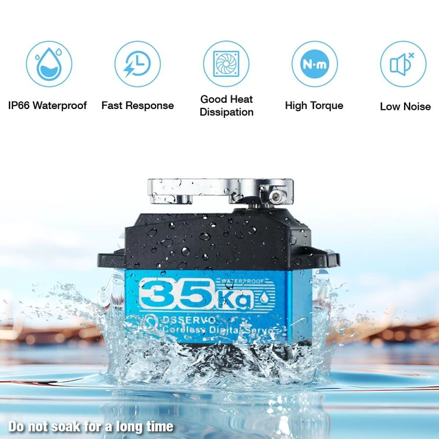 Alt view image 2 of 7 - DS3235 35kg Digital RC Servo High Torque All Metal Gear Coreless Motor Waterproo