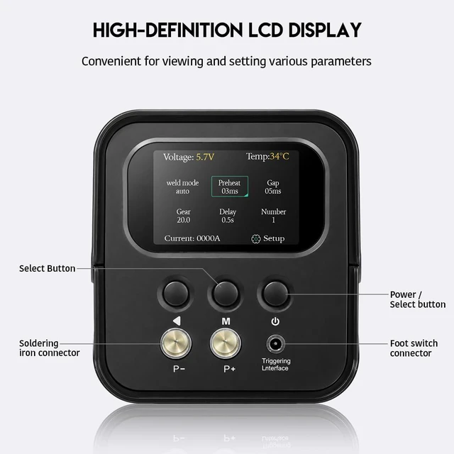 Alt view image 3 of 7 - SK-10P 10.5 kW Farad Capacitor Battery Spot Welder Battery Welding Machine 1002