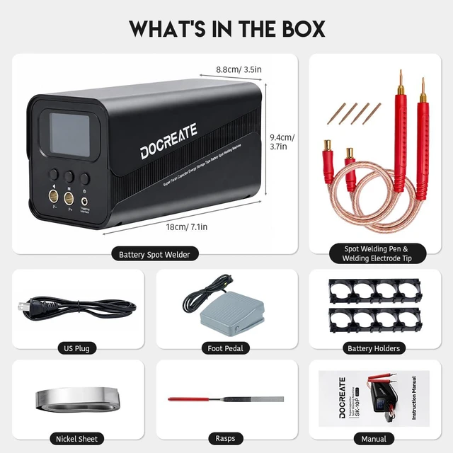 Alt view image 7 of 7 - SK-10P 10.5 kW Farad Capacitor Battery Spot Welder Battery Welding Machine 1002