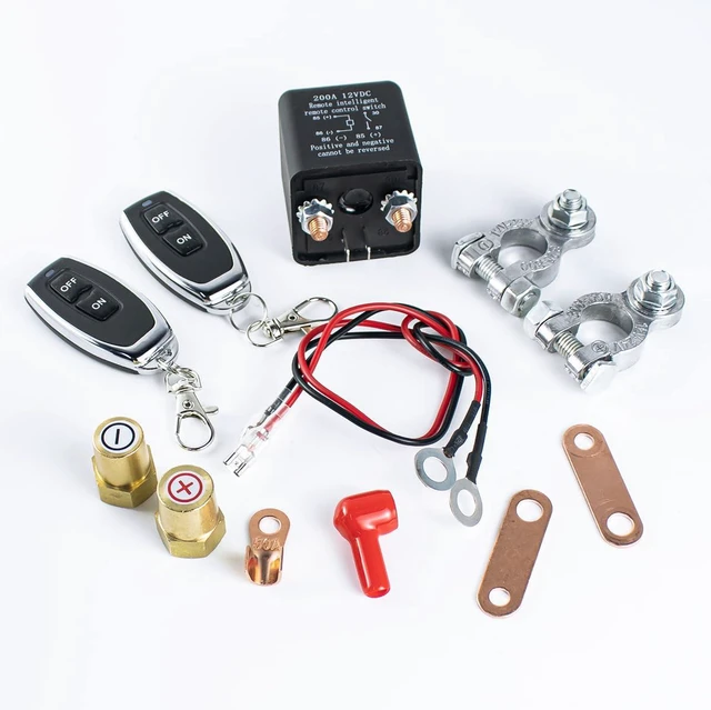 Alt view image 7 of 7 - Remote Battery Disconnect Switch Kit DC 12V 200A for Cars Auto RV Truck Anti-The