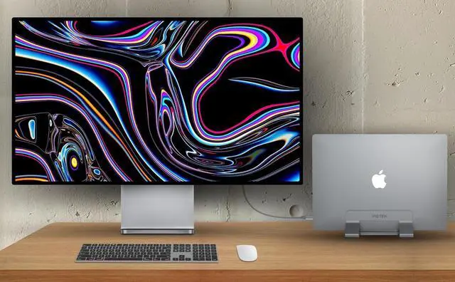 Alt view image 3 of 6 - Aluminum Dual Vertical Laptop Stand Dock Holder, Supports 2 Devices, Adjustable Slot Width 15-36mm, Space-Saving Upright Storage for MacBook and Laptops
