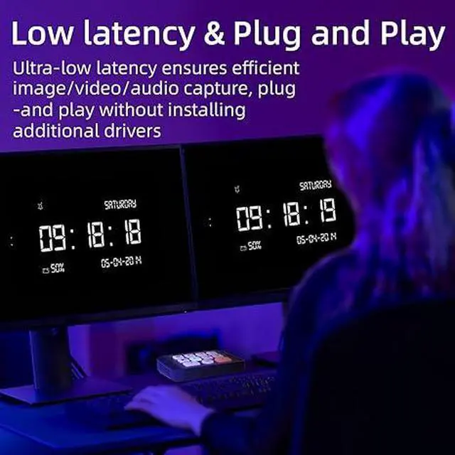 Alt view image 4 of 5 - GoStream M2 Capture Card, Dual 4K HDMI Input Capture Card for Streaming, USB 3.0 Audio Video Capture Card Record in 1080P 60FPS Low Latency, Compatible with PS5/PS4/Xbox/Switch in OBS, YouTube