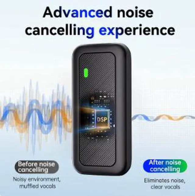 Alt view image 4 of 4 - X7 Mini Wireless Lavalier Microphone with ANC Noise Cancellation, 3-in-1 Clip-On Mic, 2.4GHz Adaptive Frequency, 40M Transmission Range, 8H Battery Life for Live Streaming, Recording & Vlogging
