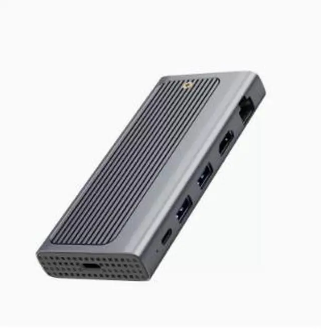 Main image of USB-C Hub with M.2 SSD Enclosure, 6-in-1 USB 3.2 Gen 2 Docking Station, 10Gbps Data Transfer, 4K@60Hz HDMI, Gigabit Ethernet, PD 100W Charging for Laptop MacBook
