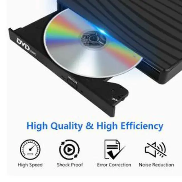 Alt view image 3 of 5 - External DVD Burner USB 3.0 Type-C Drive, Portable CD DVD RW Writer with Tray Loading, Plug & Play Optical Drive for Laptop Desktop PC Mac Computer