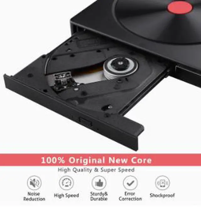 Alt view image 2 of 4 - External DVD Burner USB 3.0 Type-C Drive, Portable CD DVD RW Writer with Tray Loading, Plug & Play Optical Drive for Laptop Desktop PC Mac Computer