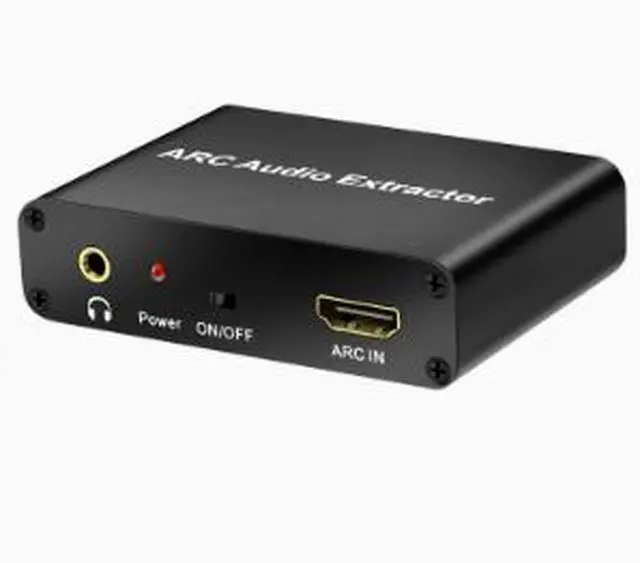 Alt view image 2 of 4 - HDMI ARC Audio Extractor Converter, ARC Audio Adapter with Optical TOSLINK, Coaxial & 3.5mm Audio Output for TV Soundbar Speaker System