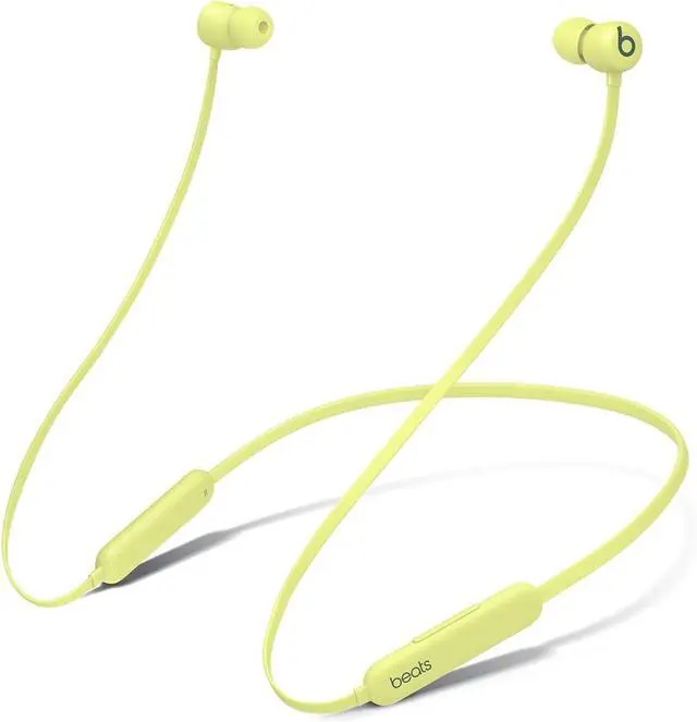 Main image of Flex Wireless Earbuds - Apple W1 Headphone Chip, Magnetic Earphones, Class 1 Bluetooth, 12 Hours of Listening Time, Built-in Microphone - Yuzu Yellow