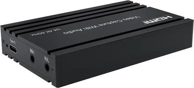 Alt view image 3 of 6 - 4K@60Hz HDMI Video Capture Card with Audio Mixing - HDCP 2.2/HDR10 Support, USB-C Plug & Play, UVC/UAC Compliance for Streaming, Gaming & Recording (Windows/MacOS)
