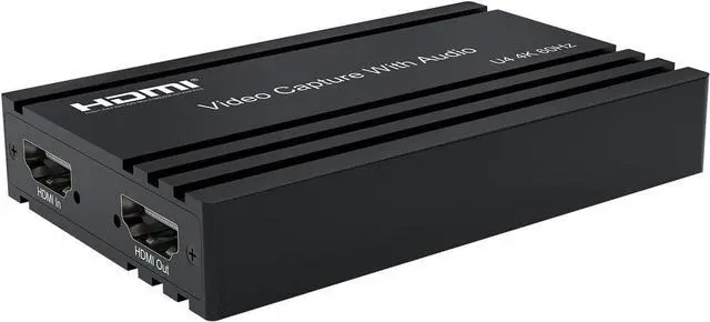 Alt view image 4 of 6 - 4K@60Hz HDMI Video Capture Card with Audio Mixing - HDCP 2.2/HDR10 Support, USB-C Plug & Play, UVC/UAC Compliance for Streaming, Gaming & Recording (Windows/MacOS)