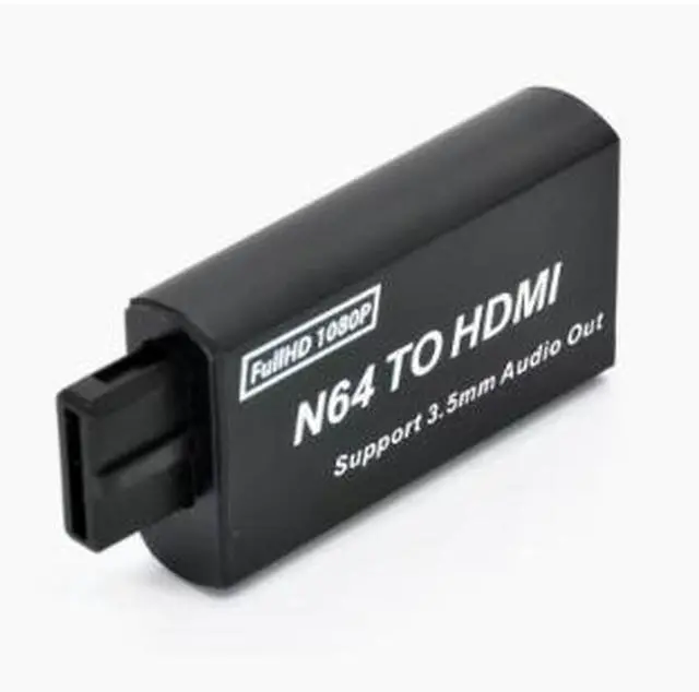 Alt view image 2 of 4 - N64 to HDMI Converter, N64/SNES/SFC/GameCube to HDMI Adapter, 1080P HD Video Converter with Audio Separation and HDMI Cable