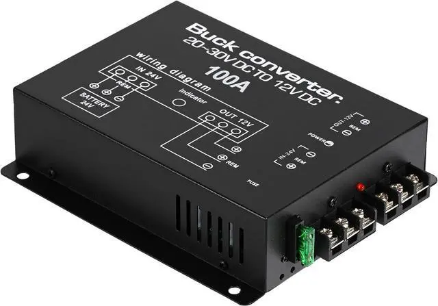 Main image of DC 24V to 12V Step Down Voltage Converter, 100A 1200W DC Buck Converter Voltage Regulator for Car, Truck and Vehicle