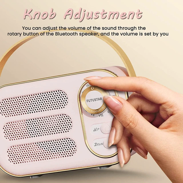 Alt view image 4 of 7 - Retro Bluetooth Speaker, Vintage Portable Wireless Bluetooth Speakers with Loud Volume Support TF Card U Disk AUX Input Old Style for Kitchen Bedroom Home Office Outdoor (White)