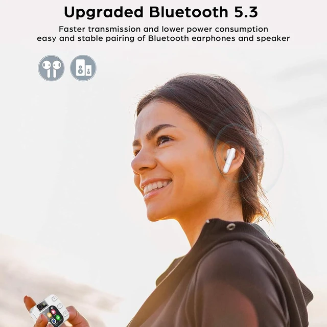 Alt view image 3 of 7 - 64GB MP3 Player with Bluetooth and 180° Camera Portable MP3 Music Player 2.01" Touch Screen HiFi Lossless Sound Music Audio Player with Built-in Speaker Voice Recorder FM Radio Earphone Jack