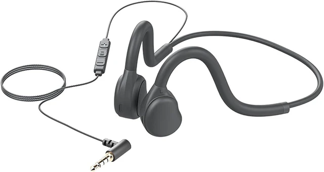 Main image of Open Ear Sport Headphones Wired Neckband Running Headphones with Mic 3.5mm/Type C Connector in-Line Control Stereo Headset for Office Cycling Jogging Gym Workout (3.5mm)