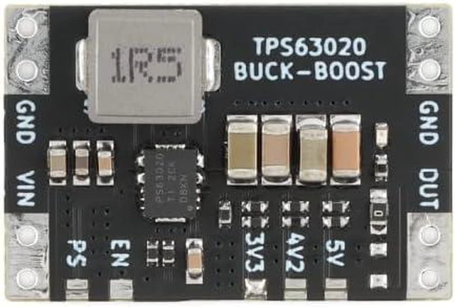 Alt view image 4 of 5 - 5Pcs XL63020-3.3 USB DC DC Voltage Boost Buck Converter Power Module Lithium Battery Step-Up Power Module Step Down XL63020-3.3V TPS63020 Microcontroller Power Supply Low Ripple USB