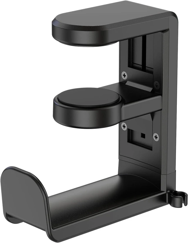 Main image of Rotating Headphone Stand,Adjustable Clamp-on Headset Holder Hanger