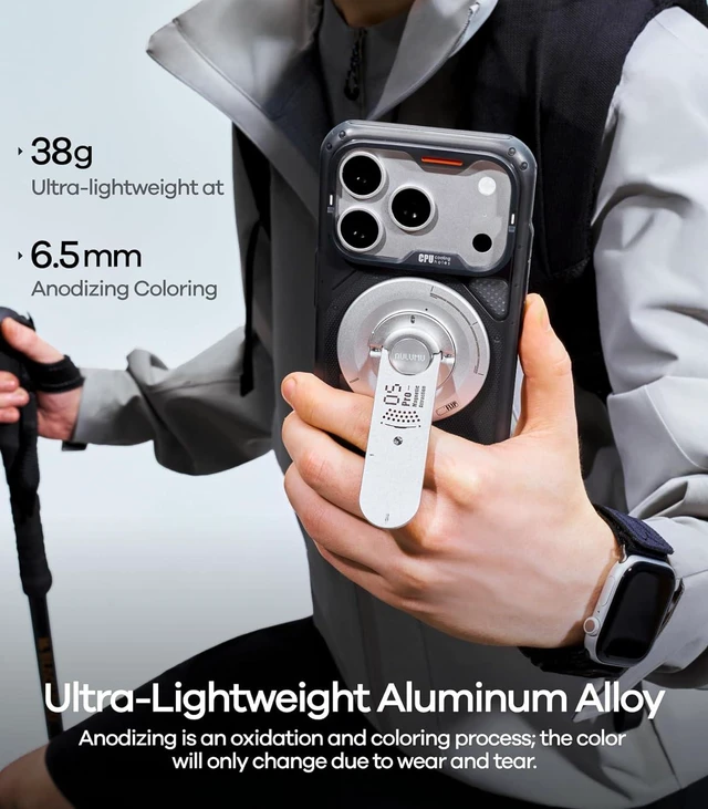 Alt view image 6 of 6 - G05 Pro Magnetic Phone Kickstand with EDC Multi-tool | Rotation Angle Adjustment | Ultra Light & Ultra Thin | with Screwdriver/Steel File/Saw Blade/SIM Ejector Pin/Utility Knife - Silver