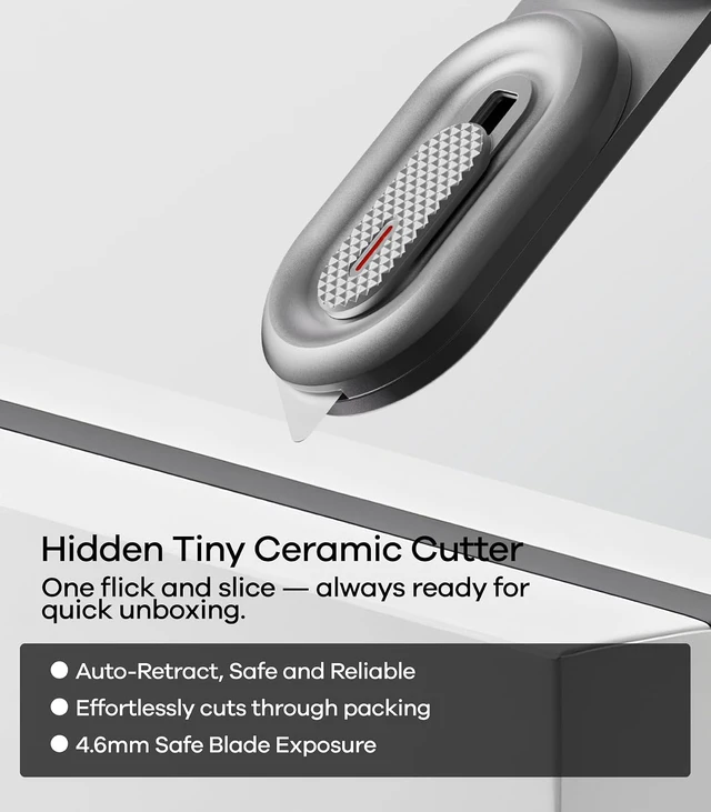 Alt view image 6 of 6 - G05 Air for MagSafe Grip Stand | Rotation Angle Adjustment | Aluminium Alloy Ultra Light & Ultra Thin | with Box Opener - Black