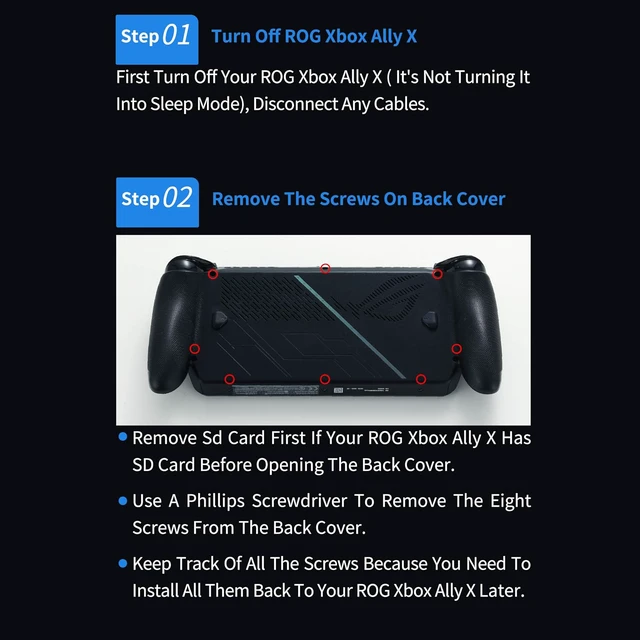 Alt view image 2 of 6 - TMR Joystick Module For ROG Xbox Ally/Xbox Ally X