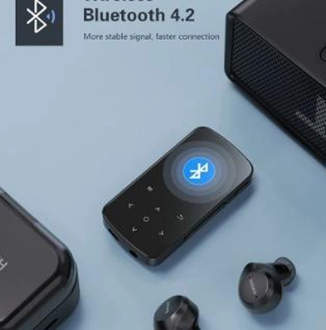 Alt view image 3 of 4 - 32GB MP3 MP4 Player, Portable Digital Music Player with 320x240 Color Screen, FM Radio, Voice Recorder, Photo Viewer, Speaker, Slim Design for Students