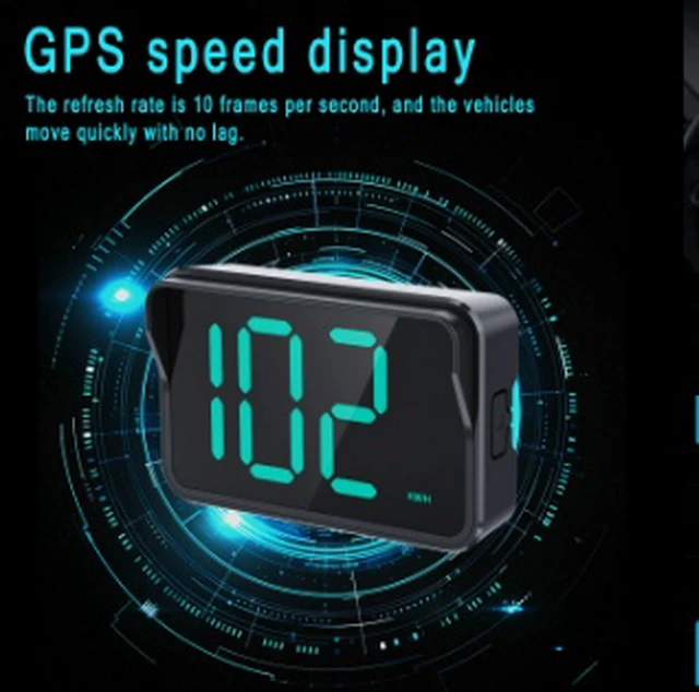 Alt view image 3 of 5 - S9 2025 HUD Car Head-Up Display, GPS Vehicle Speedometer with Dual-Mode Positioning, Large Clear Display, 5V USB Powered, Dashboard & Windshield Mount