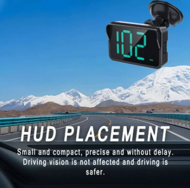 Alt view image 4 of 5 - S9 2025 HUD Car Head-Up Display, GPS Vehicle Speedometer with Dual-Mode Positioning, Large Clear Display, 5V USB Powered, Dashboard & Windshield Mount