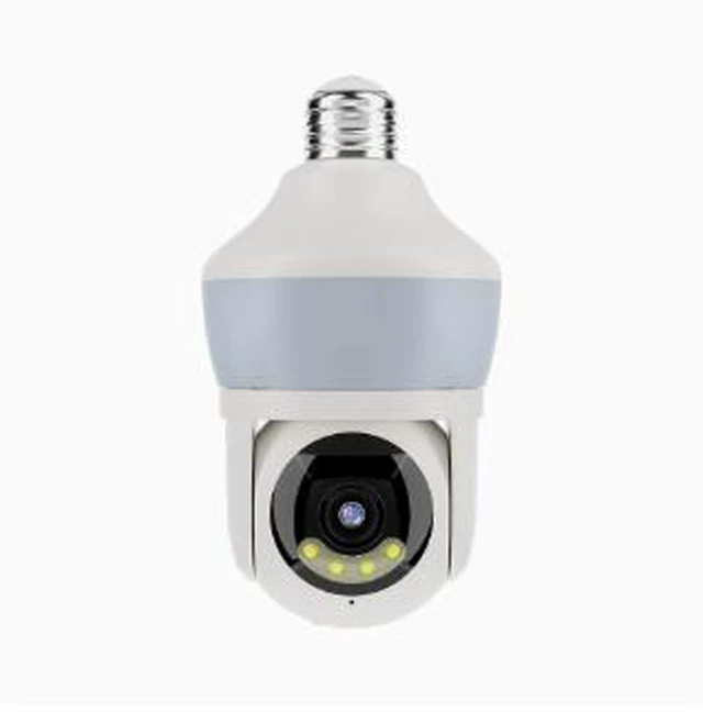 Main image of 5MP Light Bulb Security Camera with 32GB Card 2880x1620 HD Indoor WiFi Monitor, Night Vision, 2.4G+BLE, H.265, 700LM, Remote App Control, E26/E27 Socket