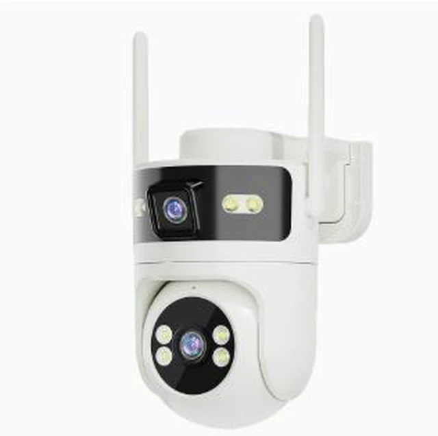 Main image of Dual-Lens WiFi Security Camera with 32GB Card 6MP Smart Bullet & Ball Camera, IP66 Outdoor, 15m Night Vision, Two-Way Audio, 2.5" PTZ, WiFi+Bluetooth, Remote Monitoring