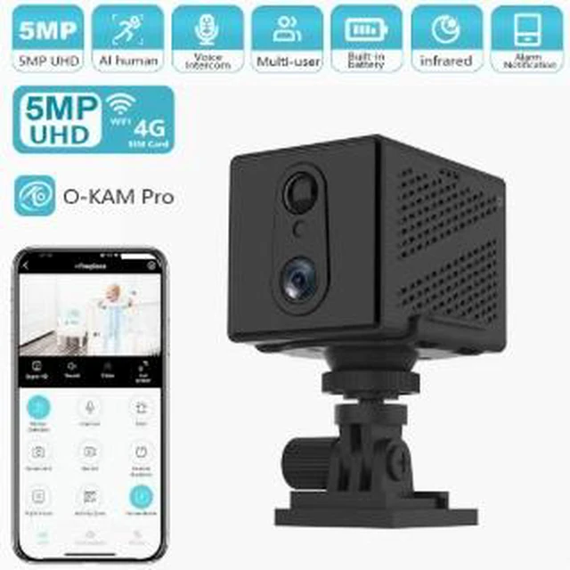 Alt view image 5 of 5 - WiFi Battery Security Camera Indoor Wireless PIR Motion Camera, 100% Wire-Free, Two-Way Audio, Digital Zoom, Adhesive Mount, Smartphone Remote Monitoring