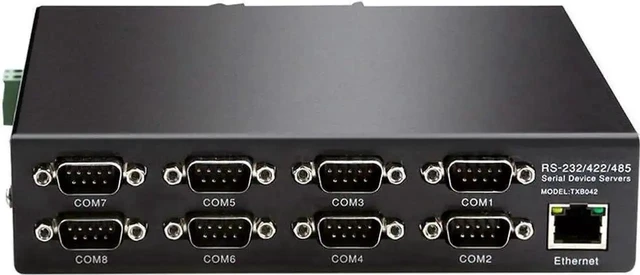 Alt view image 4 of 6 - 8 Ports RS232 RS485 RS422 to Ethernet TCP/IP Serial Device Server Modbus Gateway Converter