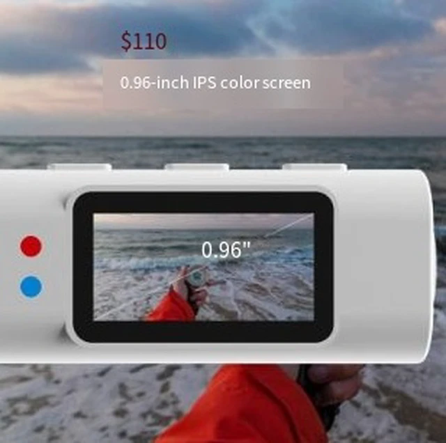 Alt view image 2 of 3 - S110 Mini WiFi Action Camera 2.7K 30fps First-Person DV, 0.96" IPS Screen, 110° Wide Angle, 12MP Photo, Loop Recording, 21g Ultra-Light, for Cycling/Travel/Outdoor Sports