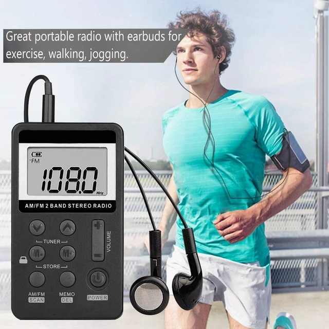 Alt view image 5 of 6 - Portable AM/FM Radio, Pocket Radio with Excellent Reception