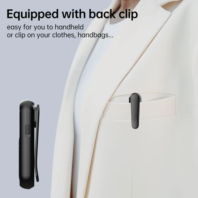 Alt view image 4 of 5 - MI03 FM Pocket Radio, Rechargeable Mini Portable Radio with Clip