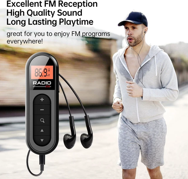 Alt view image 2 of 5 - MI03 FM Pocket Radio, Rechargeable Mini Portable Radio with Clip