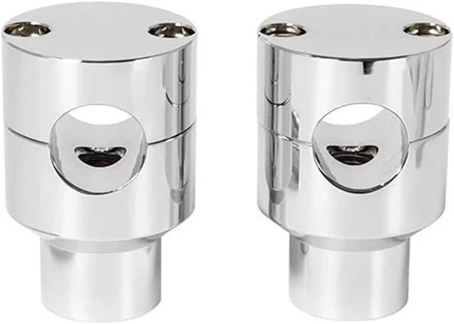 Main image of Handlebar Clamps Risers for Shadow for VTX for Valkyrie for Standard for Tourer Handlebar Riser Up Bracket Clamp Kit 1'' 7/8" Handle Bars Handlebar Riser Kit(Chrome 22mm)