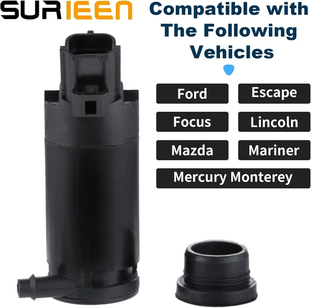 Alt view image 2 of 6 - 7L8Z17664A Windshield Washer Pump with Grommet