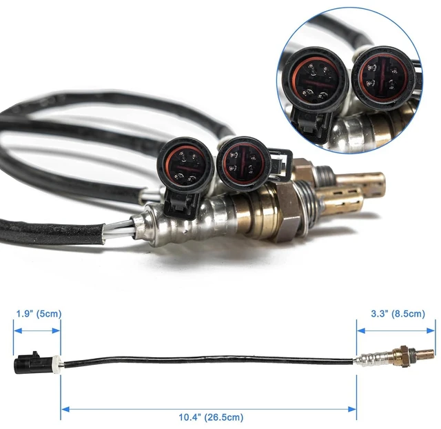 Alt view image 3 of 3 - Premium 2Pcs Oxygen Sensor Upstream Downstream O2, Fits for Ford F150 F250 Ranger Expedition Explorer Escape, Lincoln, Tribute and More, Replaces# 15664, 15716, 15717, ZZC318861