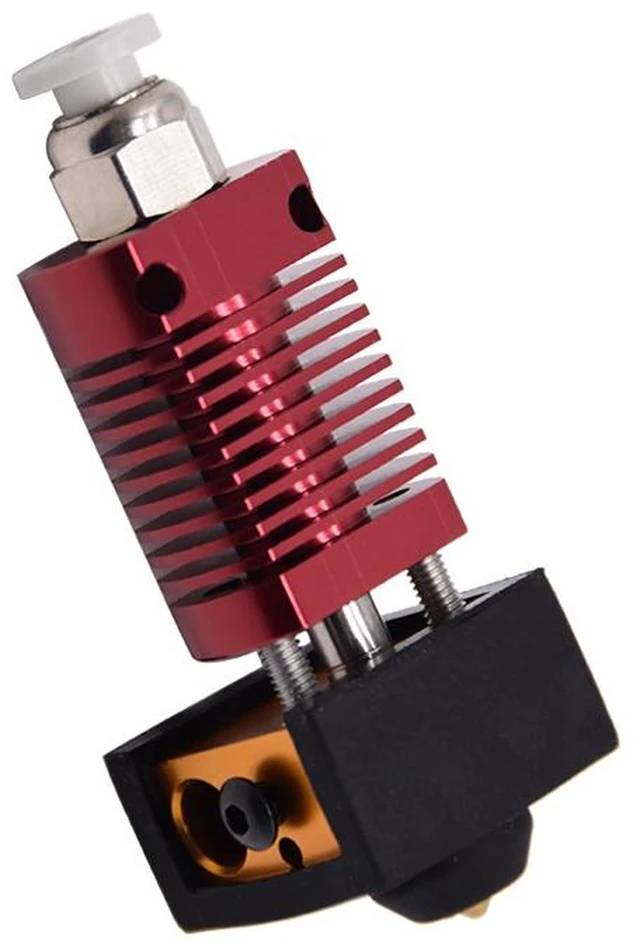 Alt view image 2 of 3 - 3D Printer Hotend Extruder Kit, Single Nozzle Hot End Assembly with Heat Block, Heat Sink, Throat Tube and Nozzle, Compatible with Creality Ender 3, Ender 5, CR-8 and CR-10 3D Printers