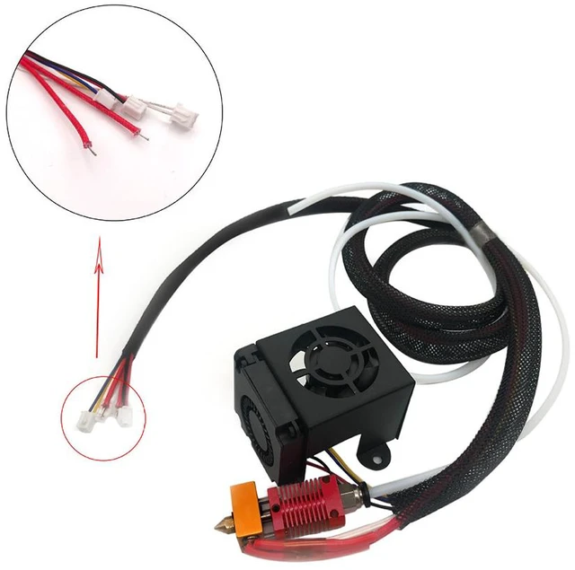 Main image of Complete Hotend Extruder Kit with Cooling Fan, 24V 3D Printer Hot End Assembly Replacement, Compatible with Creality Ender 3, Ender 3 Pro and Ender 3 V2