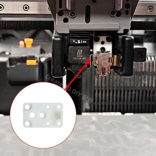 Alt view image 4 of 5 - Ceramic Zirconia Heat Insulation Block Base for 3D Printer Hotend Heating Assembly, Thermal Insulation Replacement Accessory for Compatible Bambu Lab H2D, A1 and A1 Mini